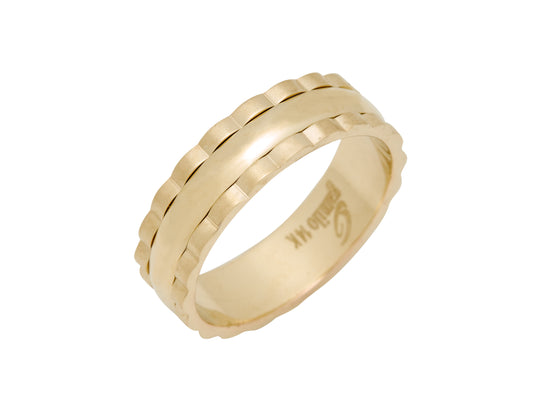 Gold Textured Band