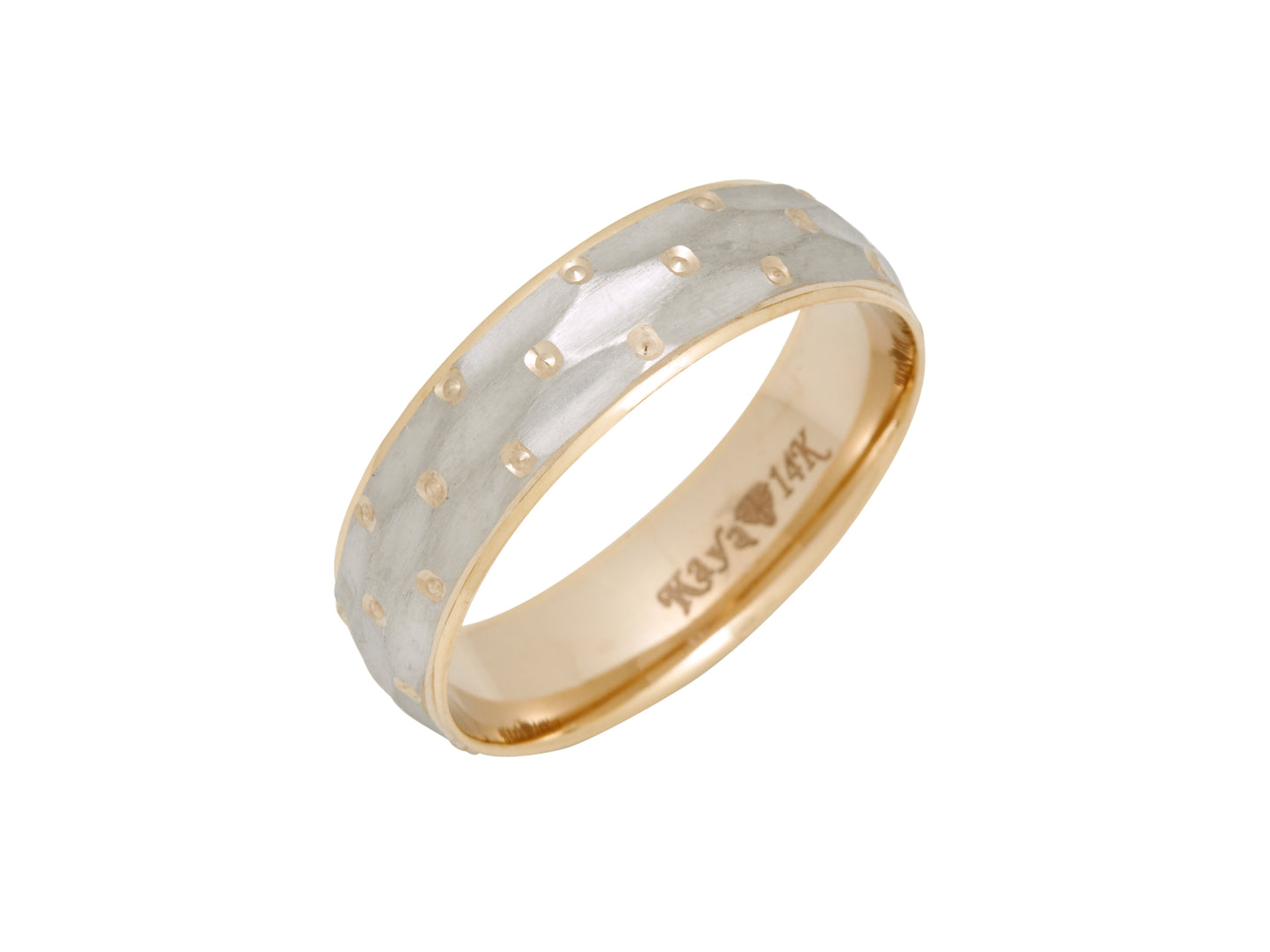 Two-Tone HarleQuin Gold Band